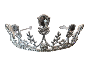 Zilverkleurige tiara