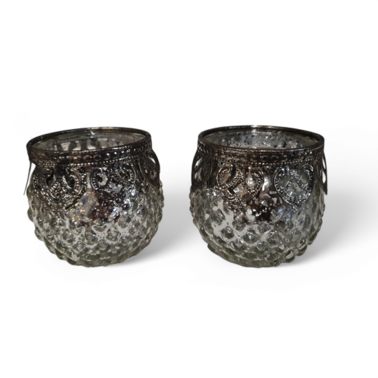 Set Theelichtjes zilver