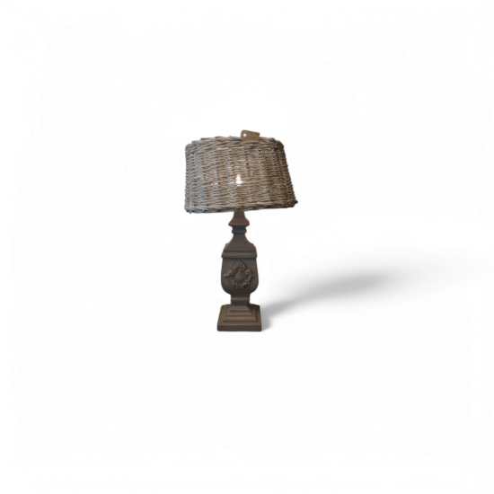 Lamp met Rieten kap
