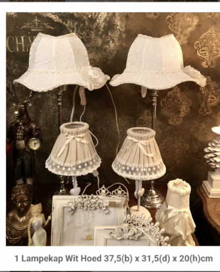 Set Brocante lampenkappen