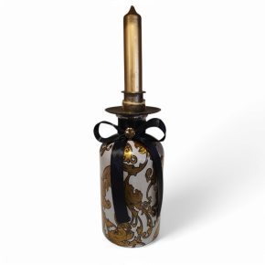 Glazen Pot Goud met Kaasrshouder