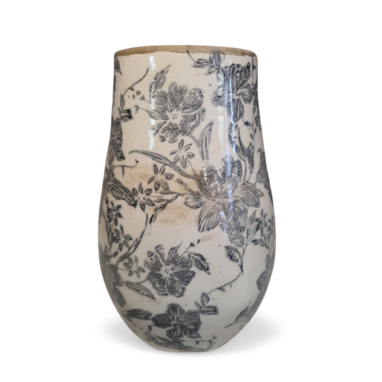 Vaas Keramiek Grijs Beige