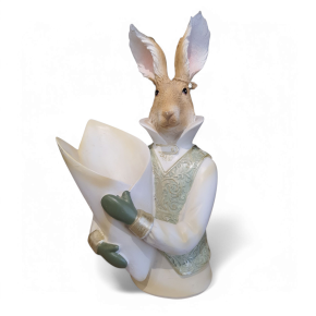 Beeld Konijn met puntzak