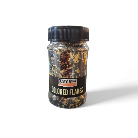 Pentart Colored Flakes Black & Gold